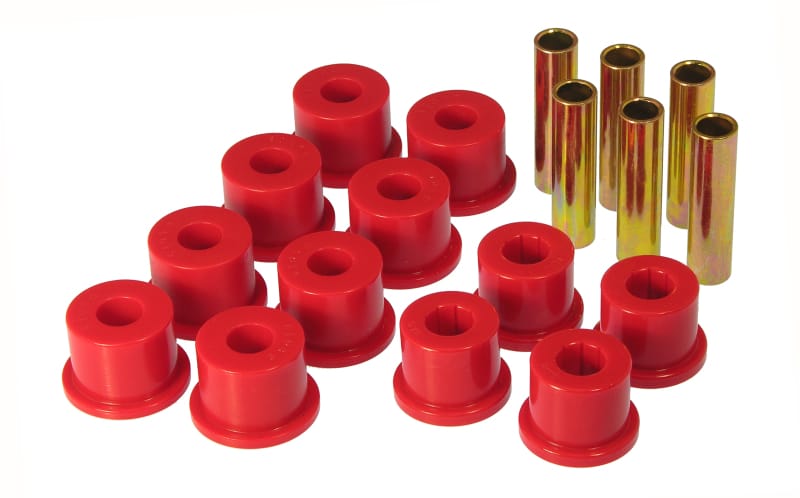 Prothane — Prothane GM Rear Spring & Shackle Bushings (w/ 1.5in OD Frame Shackle Bush) - Red
SPRING/SHACKLE BUSH