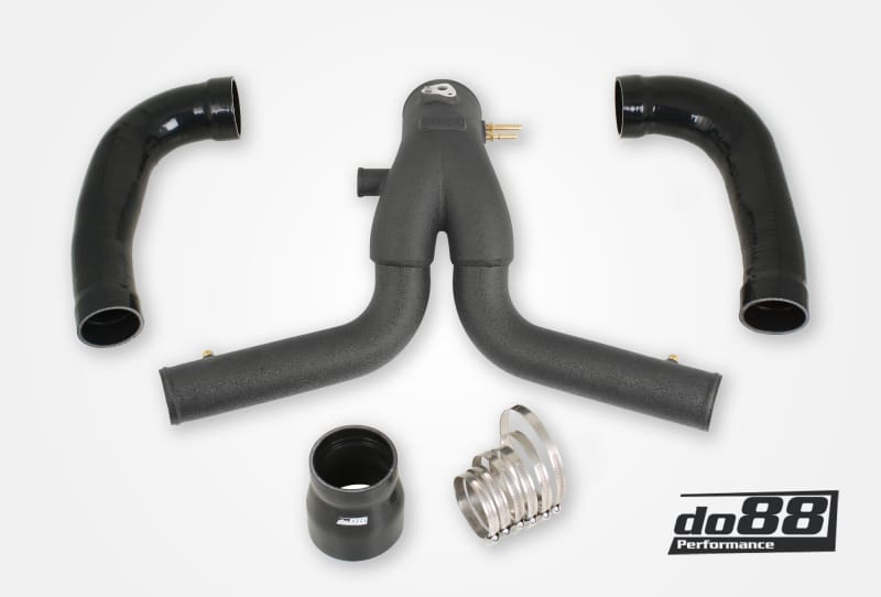 do88 — do88 13-15 Porsche 911 Turbo/Turbo S (991.1) Y-Pipe for do88 Intercooler - Black
