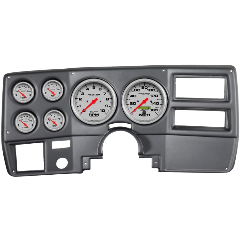 AutoMeter — Autometer Ultra-Lite 73-83 Chevy Truck/Suburban Dash Kit 6pc Tach / MPH / Fuel / Oil / WTMP / Volt
GA KT CHV TRK 73-83U