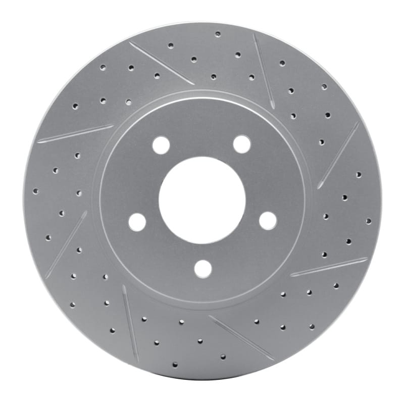 R1 Concepts — R1 05-12 Ford Escape Front Right Drilled & Slotted Geo-Carbon Rotor