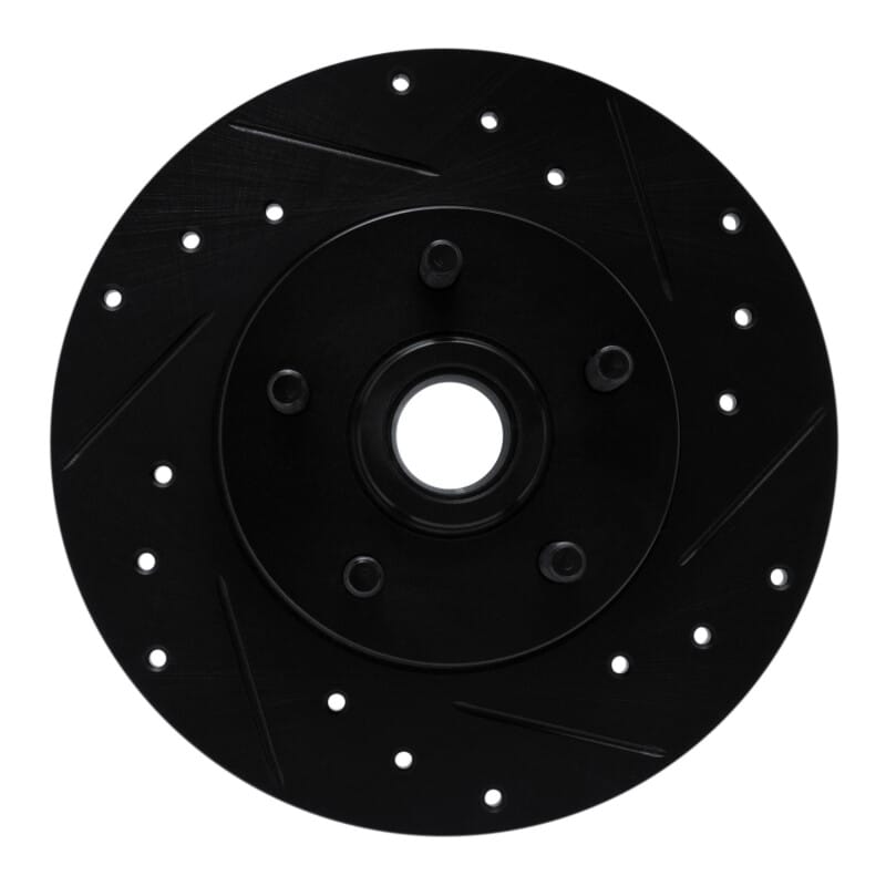 R1 Concepts — R1 84-87 Pontiac Fiero Front Right Drilled & Slotted Black Brake Rotor
R1 Brake Rotor Drill