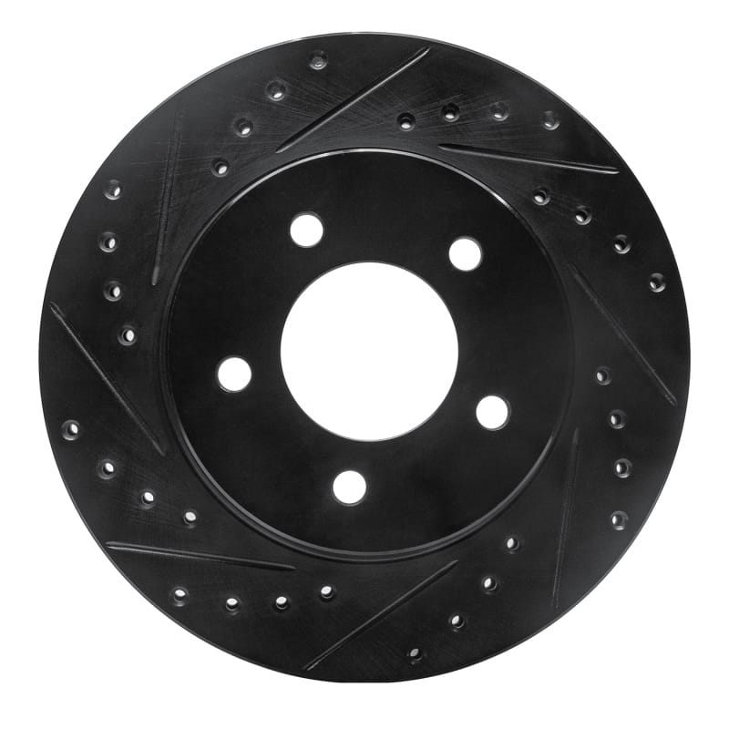 R1 Concepts — R1 87-90 Dodge Dakota 4WD Front Left Drilled & Slotted Black Brake Rotor
R1 Brake Rotor Drill