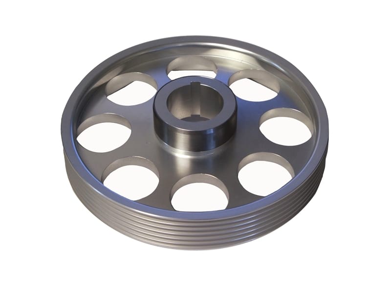 Torque Solution — Torque Solution Lightweight Crank Pulley (Silver): Hyundai Genesis Coupe 3.8 2010+