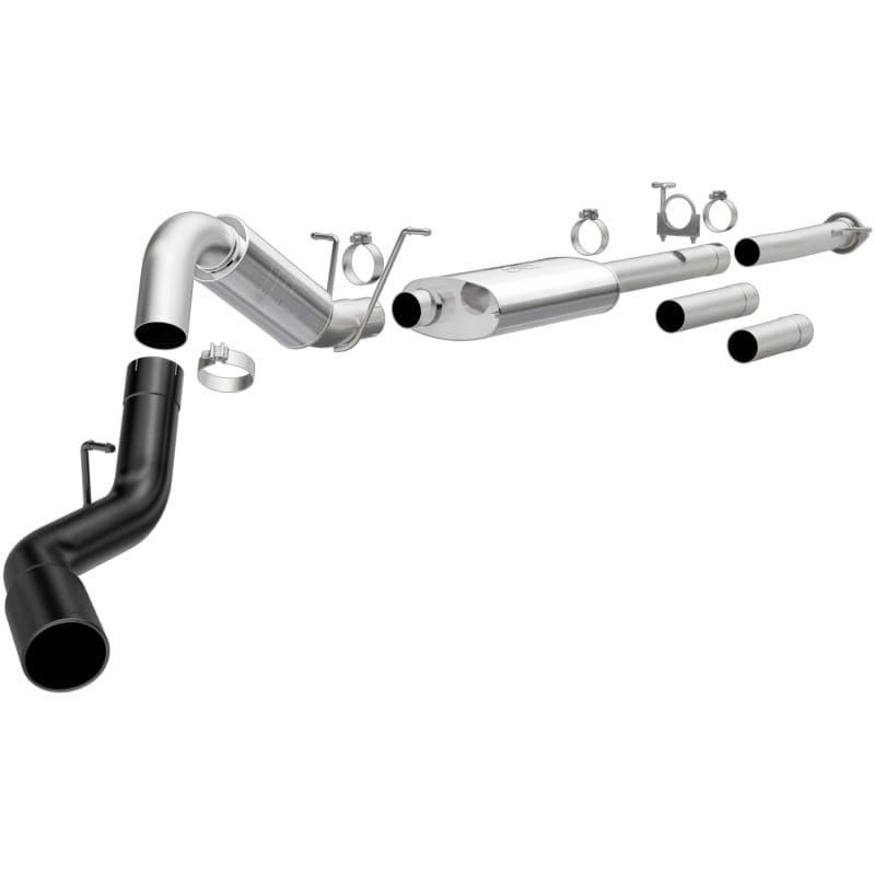 Magnaflow — MagnaFlow 11-19 GM 2500/3500 6.0L 4in Single Passenger Side Rear Exit Cat-Back Exhaust w/Black Tips
Cat-Back