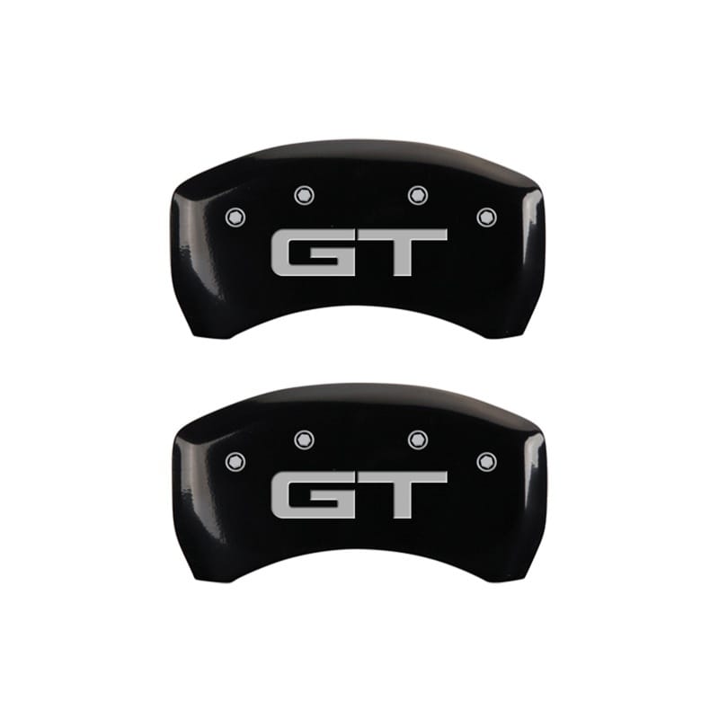 MGP — MGP Rear set 2 Caliper Covers Engraved Rear 2015/GT Black finish silver ch
Caliper Covers