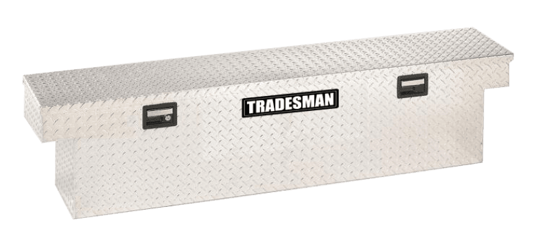 Tradesman — Tradesman Aluminum Single Lid Cross Bed Truck Tool Box (63in.) - Brite