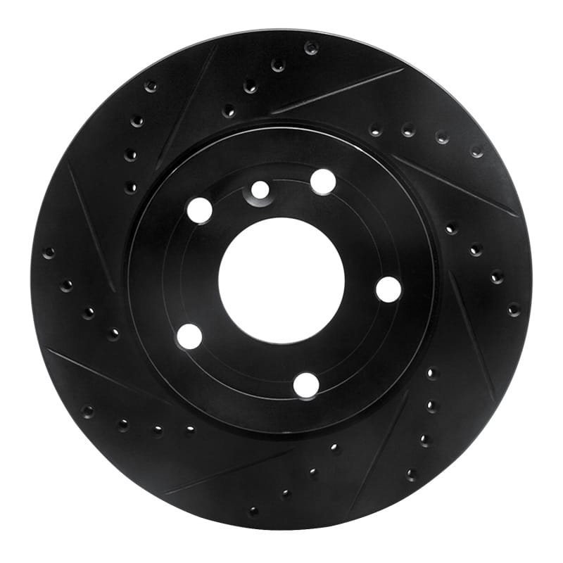 R1 Concepts — R1 94-02 Land Rover Range Rover Front Left Drilled & Slotted Black Brake Rotor
R1 Brake Rotor Drill