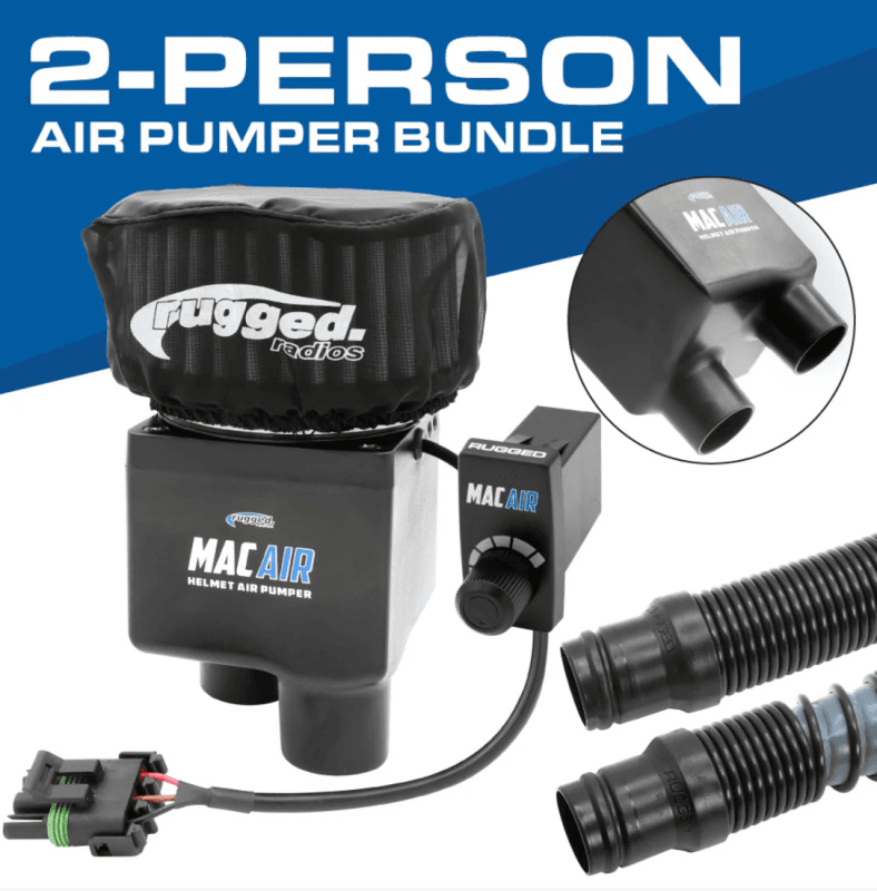Rugged Radios — Rugged Radios MAC Air 2-Person Helmet Air Pumper (Bundle)