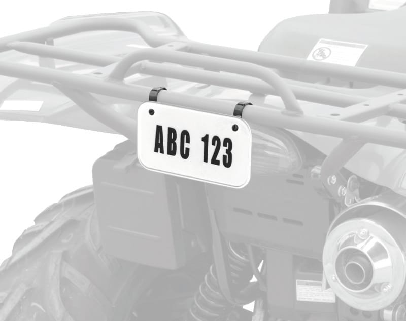 QuadBoss — License and Registration Kit, Black