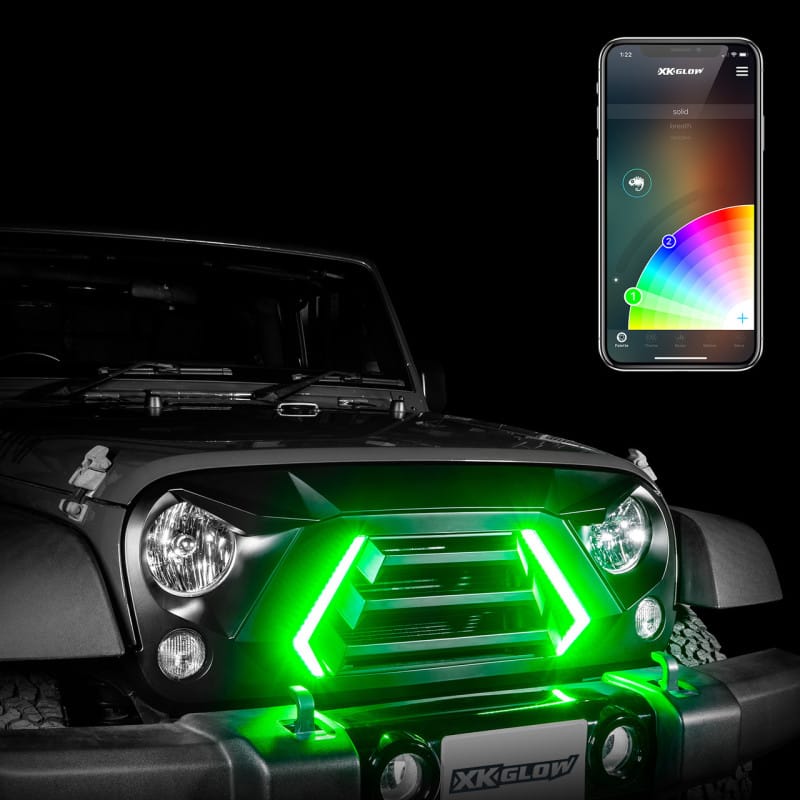 XKGLOW — XK Glow JL Wrangler & Gladiator JT XKCHROME LED Grill Kit