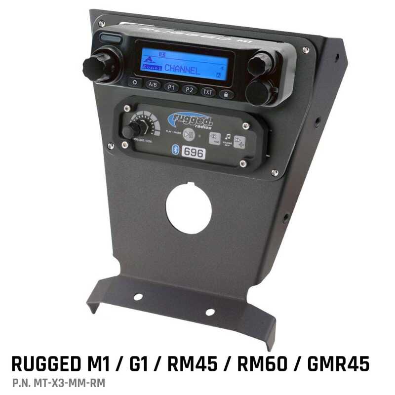 Rugged Radios — Rugged Radios Can-Am X3 Multi Mount Kit - UTV Intercoms and Radios M1/G1/RM45/RM60/GMR45