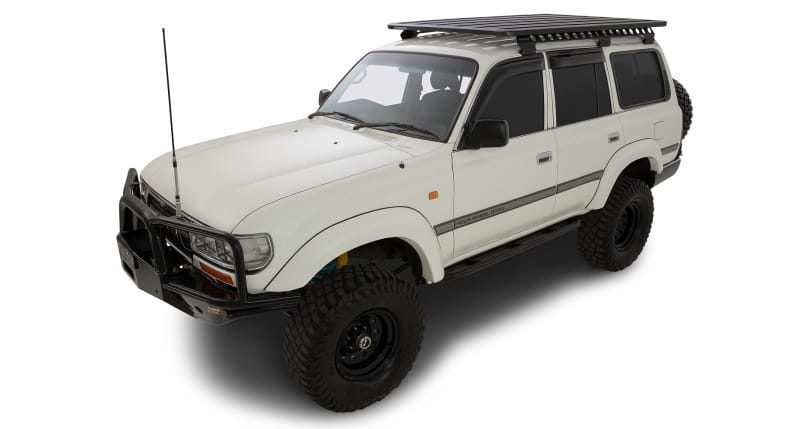 Rhino-Rack — Rhino-Rack Toyota Landcruiser 80 Series Wagon Backbone Mounting System - Long Guttermount