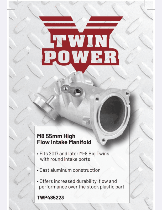 TwinPower — Twin Power 55mm Aluminum High Flow Intake Manifold for 2017+ M8