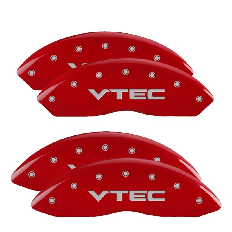 MGP — MGP 4 Caliper Covers Engraved Front & Rear Vtech Red finish silver ch
Caliper Covers