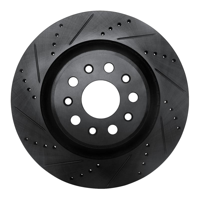 R1 Concepts — R1 17-24 Maserati LeVante Rear Left Drilled & Slotted Black Brake Rotor
R1 Brake Rotor Drill