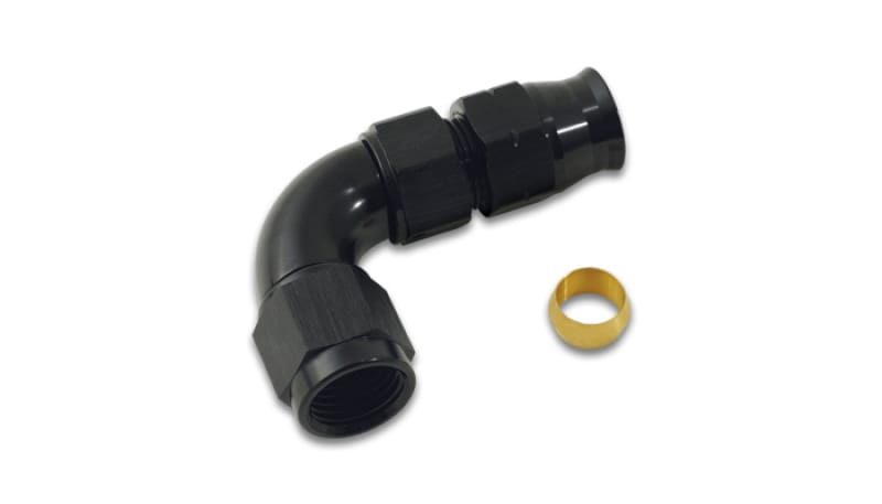 Vibrant — Vibrant 1/2In Tube to -8AN Female 90 Degree Union Adapter Fitting w/ Olive Inserts
-8ANFM-1/2"Tube90Deg