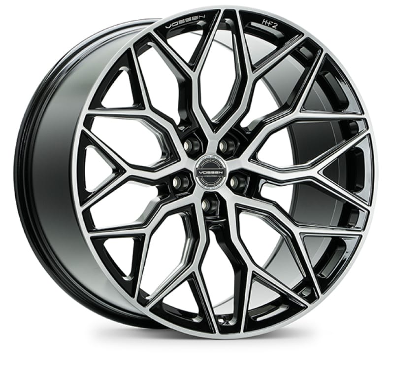 Vossen — Vossen HF-2 20x10 / 5x120 / ET45 / Deep Face / 72.56 - Brushed Gloss Black Wheel