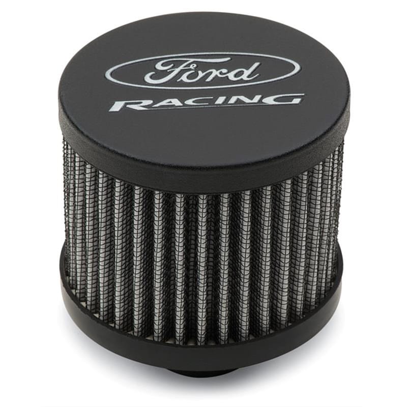 Ford Racing — Ford Racing Black Crinkle Unshielded Breather w/Ford Racing Logo
VlvCvrBreatherStd