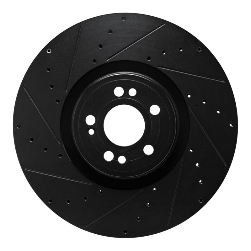 R1 Concepts — R1 20-26 Mercedes-Benz GLE450e Front Left Drilled & Slotted Black Brake Rotor
R1 Brake Rotor Drill