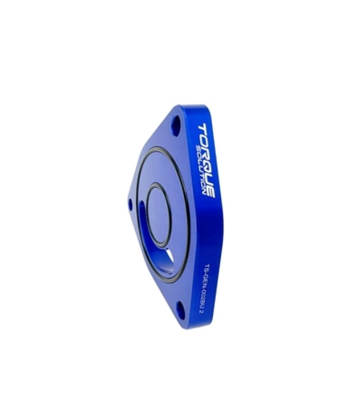 Torque Solution — Torque Solution V2 Blow Off BOV Sound Plate (Blue) - Multiple Applications