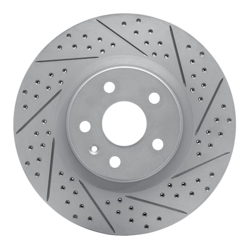 R1 Concepts — R1 08-17 Cadillac Cts Front Right Drilled & Slotted Geo-Carbon Rotor