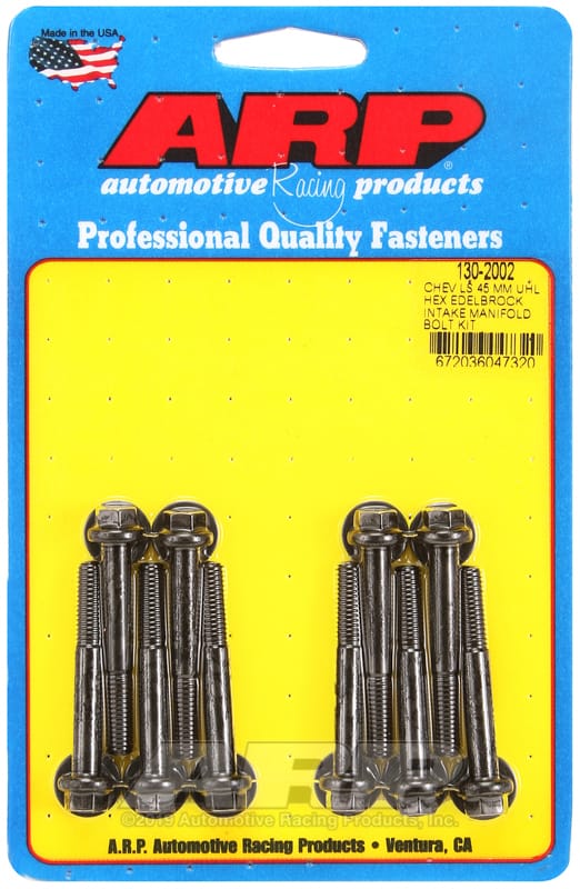 ARP — ARP Chevy LS 45mm UHL hex Edelbrock intake manifold bolt kit