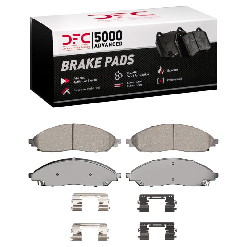 DFC — DFC 20-25 Chrysler Pacifica Front 5000 Advanced Ceramic Brake Pads and Hardware Kit