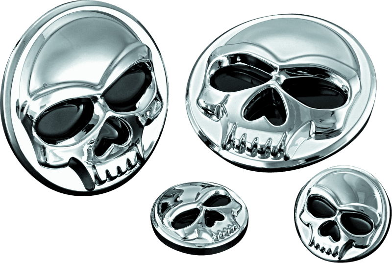 Kuryakyn — Kuryakyn Replacement Components Zombie Medallions 1in Diameter Chrome