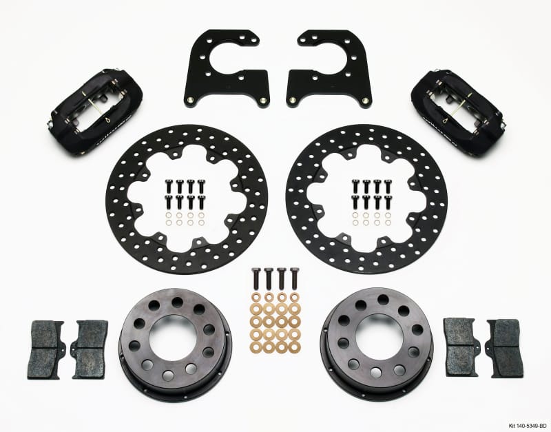 Wilwood — Wilwood Forged Dynalite Rear Drag Kit Drilled Rotor 58-64 Olds/Pont .690in Studs
BRAKE KIT