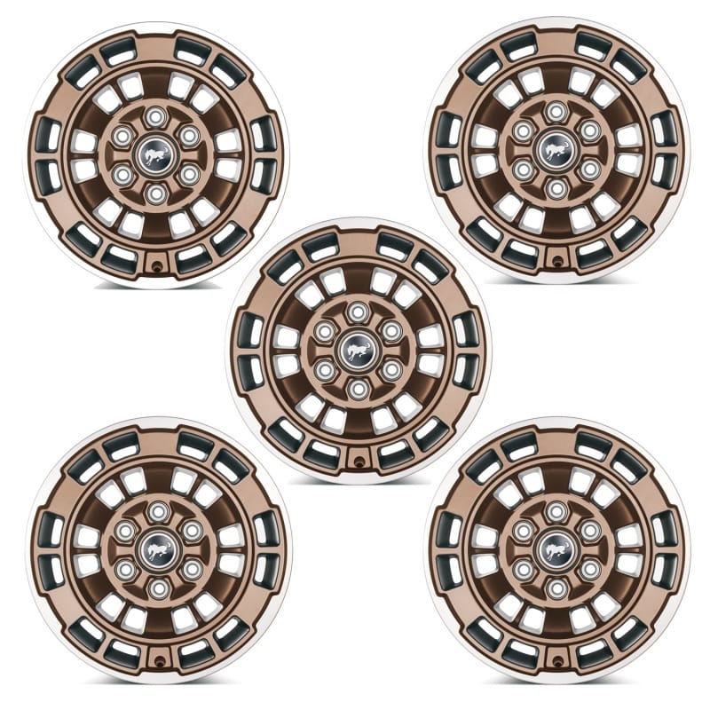 Ford Racing — Ford Racing 21-23 Bronco 17x8.5 Wheel Kit - Sinister Bronze
