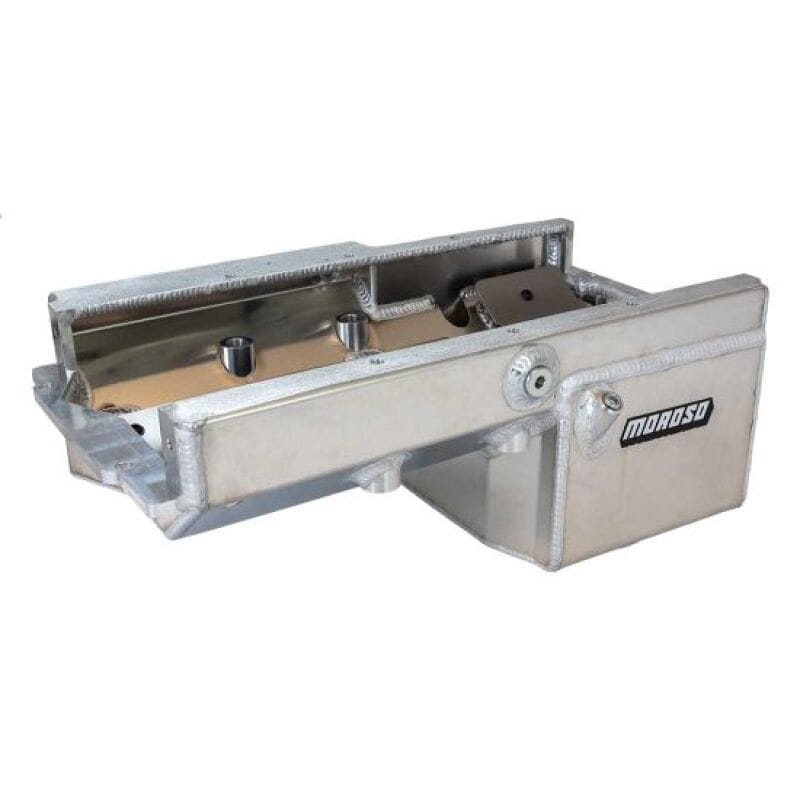 Moroso — Moroso Dart LS Next (Non-Skirted) Wet Sump Drag Race Aluminum Oil Pan