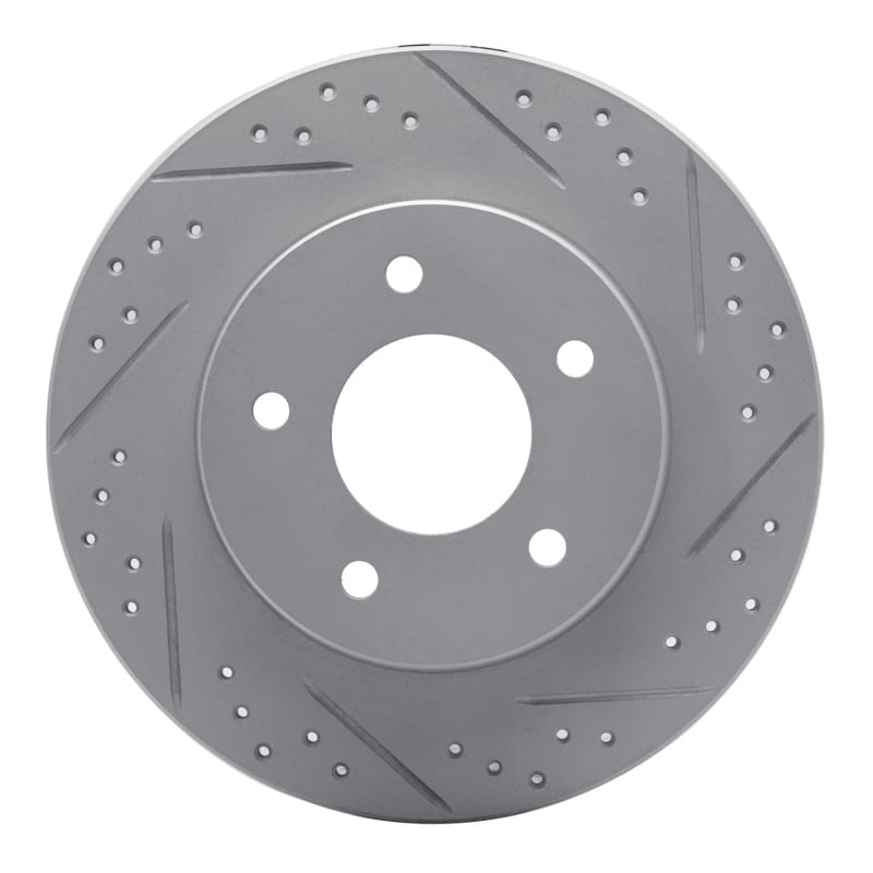 R1 Concepts — R1 92-05 Buick Riviera Rear Right Drilled & Slotted Geo-Carbon Rotor