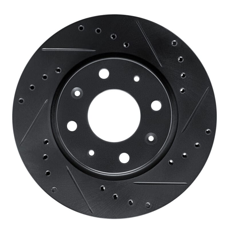 R1 Concepts — R1 04-09 Kia Spectra5 Front Right Drilled & Slotted Black Brake Rotor
R1 Brake Rotor Drill