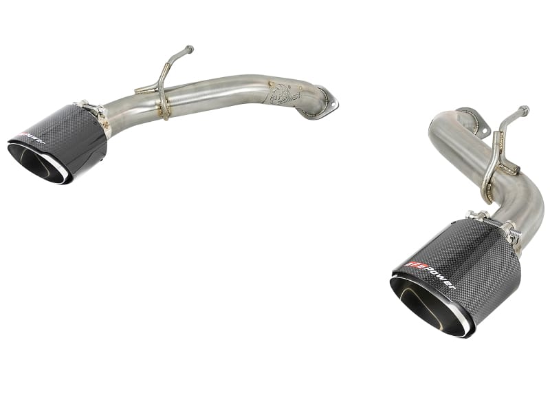 aFe — aFe POWER Takeda 2.5in 304 SS Axle-Back Exhaust w/ Carbon Fiber Tips 17-19 Infiniti Q60 V6-3.0L (tt)
Axle-Back Exhaust