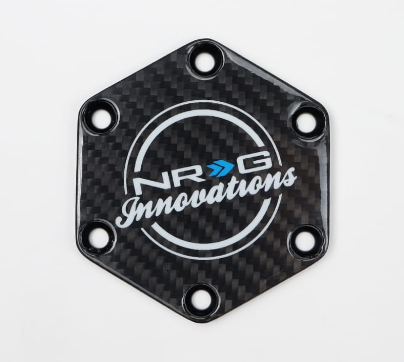NRG — NRG Carbon Fiber Horn Delete Button Circular Logo Front/ Back
