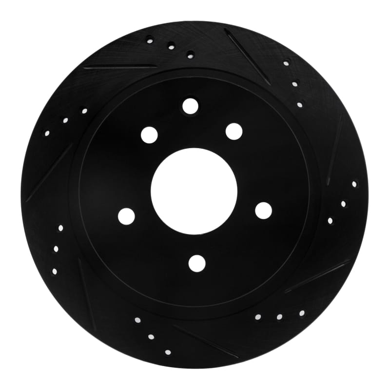 R1 Concepts — R1 02-25 Infiniti G35 Rear Right Drilled & Slotted Black Brake Rotor
R1 Brake Rotor Drill