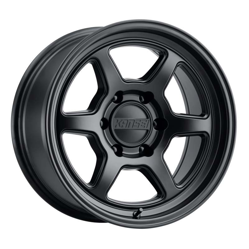 Kansei — Kansei K14MB Roku 17x8.5in / 6x135 BP / 0mm Offset / 87.1mm Bore - Matte Black Wheel