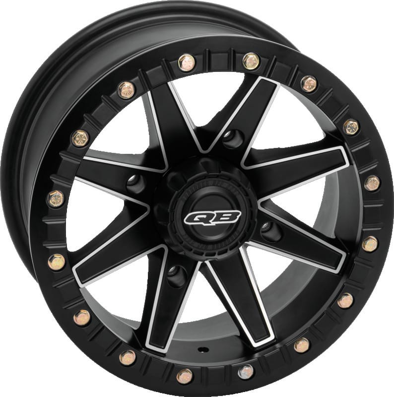 QuadBoss — Boss Lock Wheel, 14x7, 4/137, 5+2, Matte Black/Machined