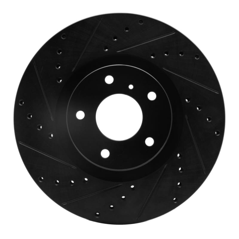 R1 Concepts — R1 03-23 Infiniti EX35 Front Left Drilled & Slotted Black Brake Rotor
R1 Brake Rotor Drill