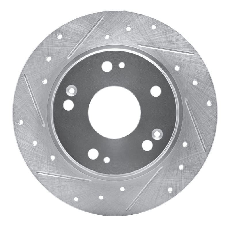 R1 Concepts — R1 11-15 Honda CR-Z Rear Left Drilled & Slotted Silver Brake Rotor
R1 Brake Rotor Drill