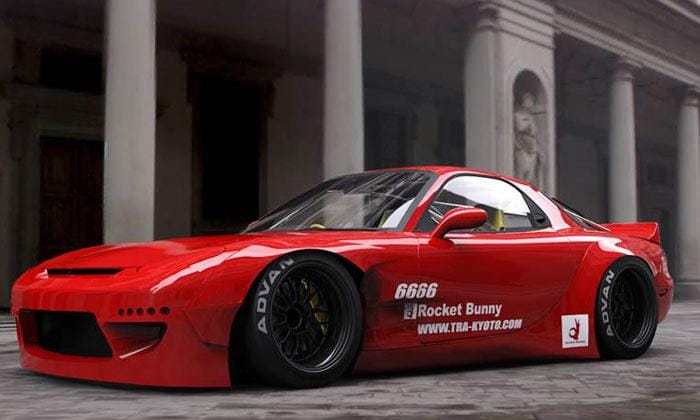 GReddy — GReddy 92-02 Mazda RX-7 Rocket Bunny FD3S Duck-Tail Wing V2