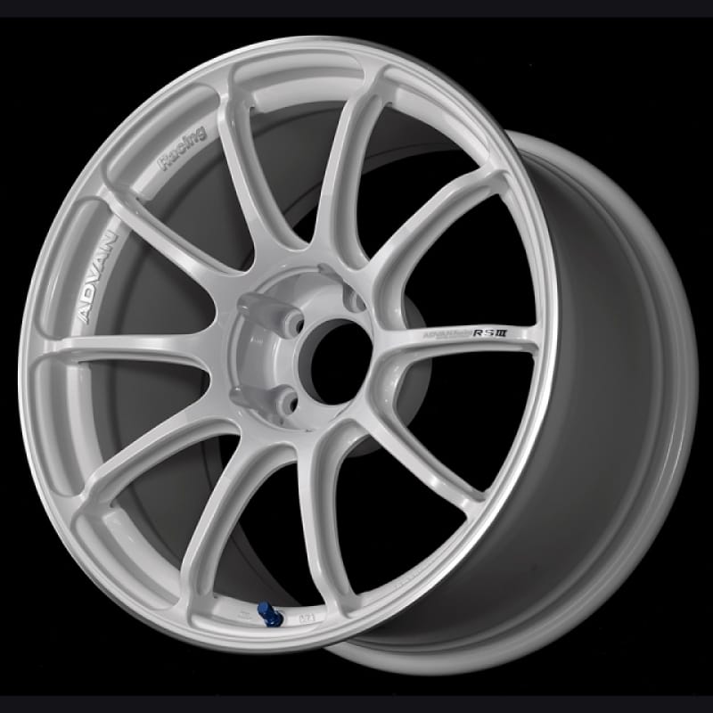 Advan — Advan RSIII 18x8.5 +47 5x100 White Metallic & Ring Wheel