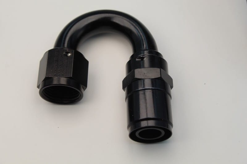 Fragola — Fragola -10AN Male Rad. Fitting x 180 Race-Rite Crimp-On Hose End