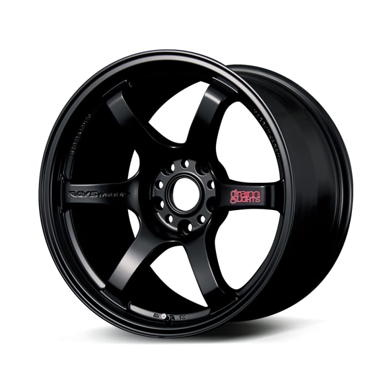 Gram Lights — Gram Lights 57DR 18x10.5 +12 5x114.3 Semi Gloss Black Wheel