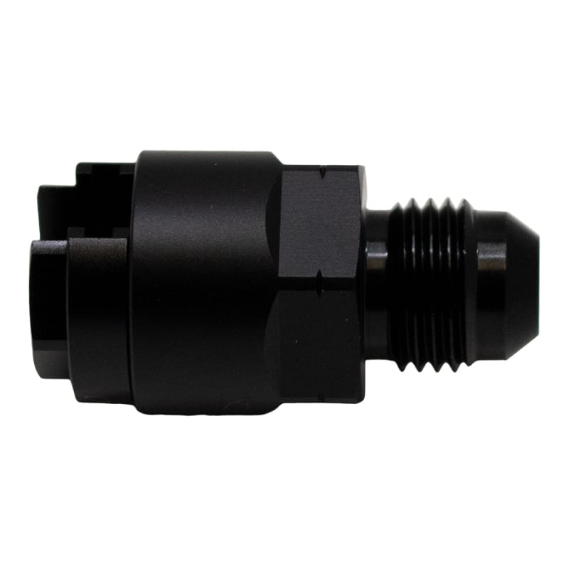 DeatschWerks — DeatschWerks 6AN Male Flare to 1/4in Female EFI Quick Connect Adapter - Anodized Matte Black
Lines & Fittings