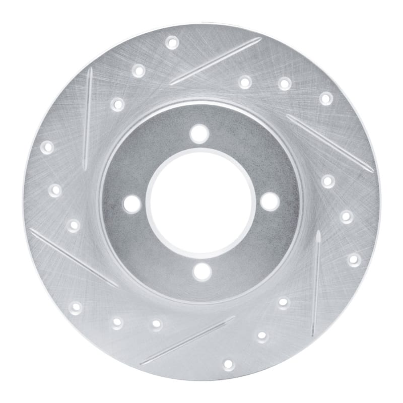 R1 Concepts — R1 80-83 Toyota Corolla (US/Canada) Front Left Drilled & Slotted Silver Brake Rotor
R1 Brake Rotor Drill