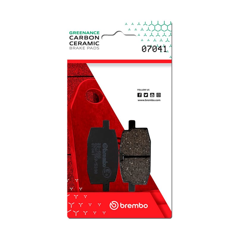 Brembo OE Powersports — Brembo OE Yamaha Axis/Yamaha Bws/Yamaha Zest/Yamaha Crz Carbon Ceramic Brake Pad - Front