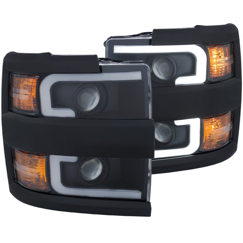 ANZO — ANZO Projector Headlights With Plank Style Design Black w/Amber 15-17 Chevrolet Silverado 2500/3500
Head Light Set
HdLtSet