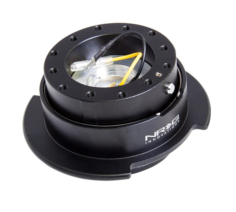 NRG — NRG Quick Release Kit Gen 2.5 - Black / Black Ring w/Finger Grooves