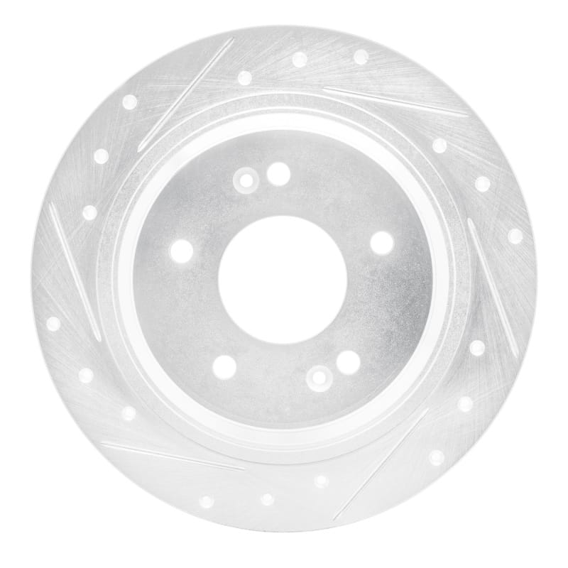 R1 Concepts — R1 18-25 Hyundai Kona Rear Left Drilled & Slotted Silver Brake Rotor
R1 Brake Rotor Drill